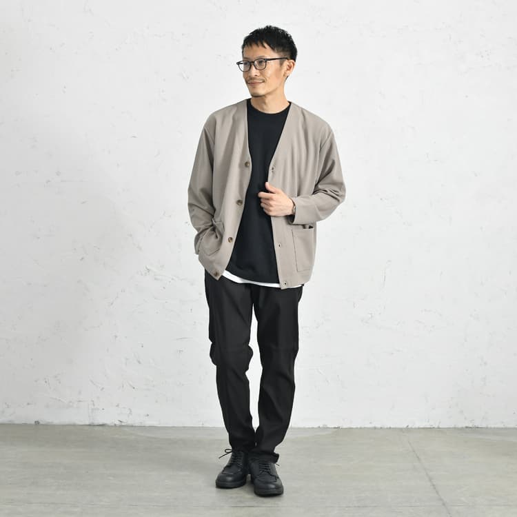 【低身長さん向け】ジョーゼットカーディガン×レギンスパンツで作る「ゆるピタ」カジュアルコーデ