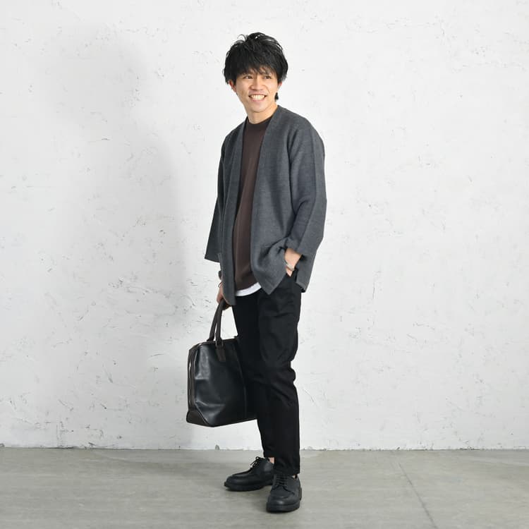 【オフィカジ】カーディガン×スキニーパンツでつくる好感度◎なキレイめカジュアルコーデ