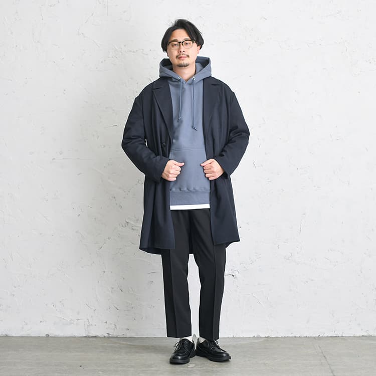 AUEN（旧：DCOLLECTION）おすすめのメンズパーカーコーデ