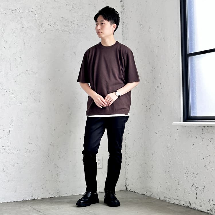 【デート／婚活】サマーニット×スキニーで大人の余裕を感じるコーデの完成！