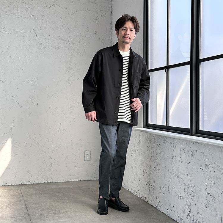 モカシンローファーを使ったメンズコーデ