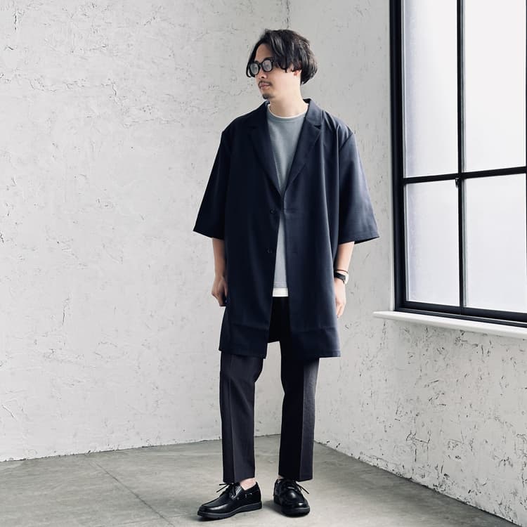 【夏のジャケット】ガッチリ＆ぽっちゃりさんのおすすめコーデ