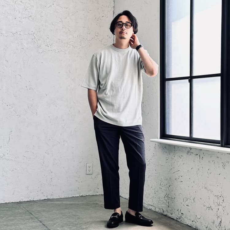 【高身長さん向け】サマーニットでつくる初夏のシンプルコーデ