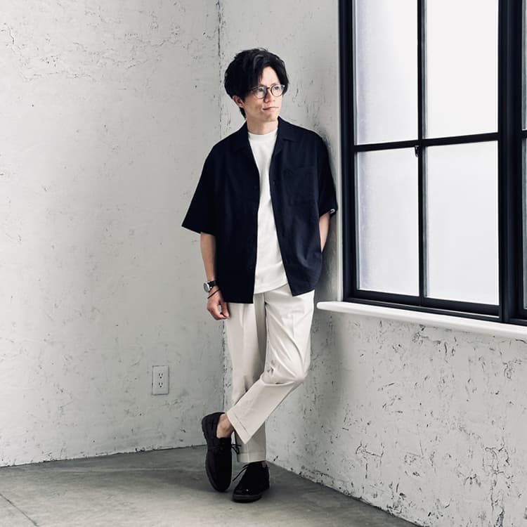 涼しげ素材で着心地も良好◎40代の大人カジュアル
