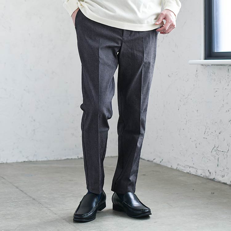 デニムスラックスパンツ