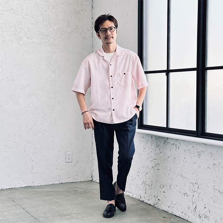 低身長メンズにおすすめのシャツコーデ