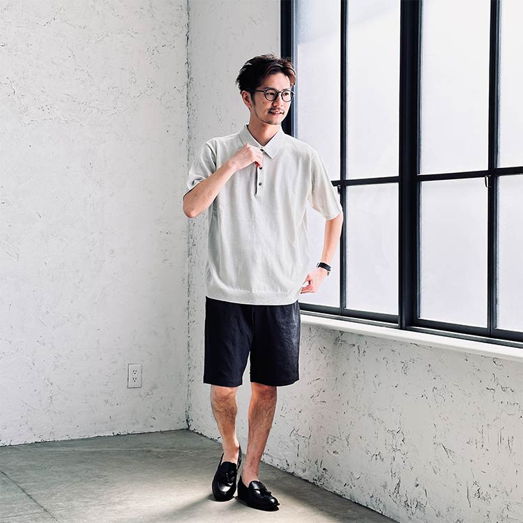 メンズにおすすめの眼鏡を使った夏コーデ