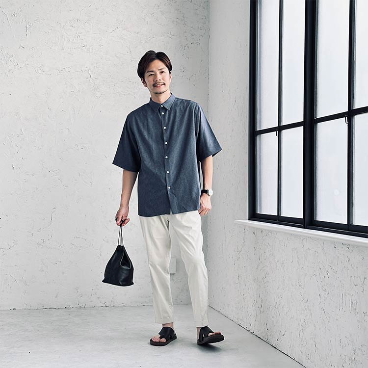 デニムシャツを使ったおすすめのメンズコーデ