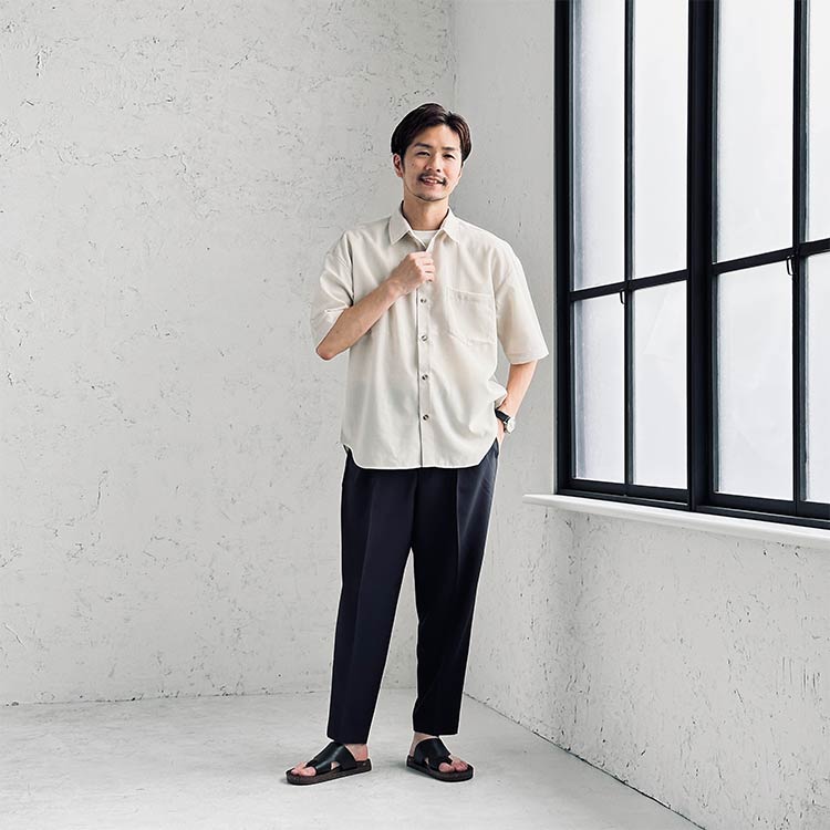 メンズのワイドテーパード