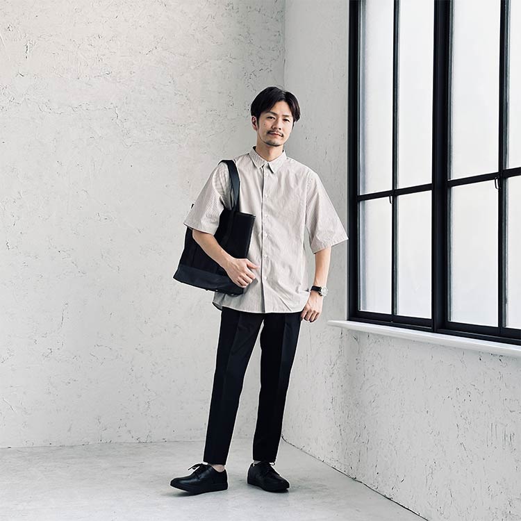 夏の「ブラウン系」アイテムを使ったメンズコーデ