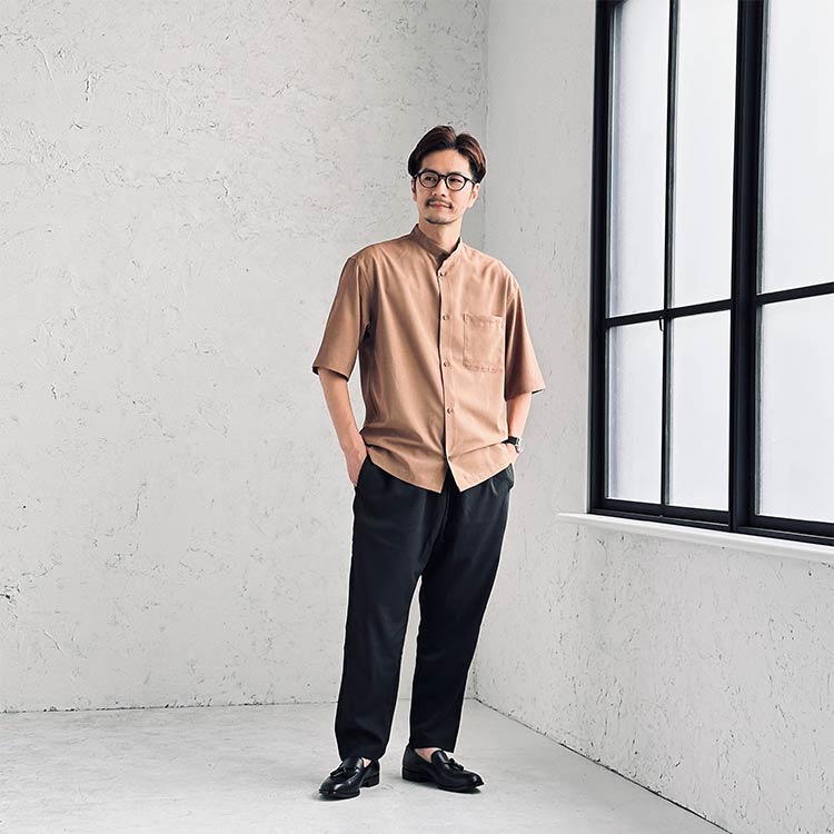 イージーパンツを使ったメンズコーデ