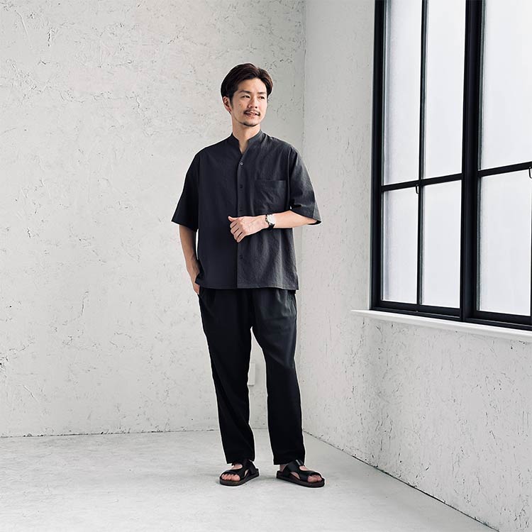 イージーパンツを使ったメンズコーデ