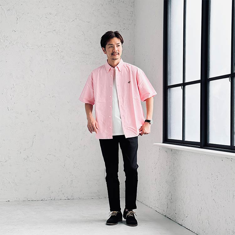 低身長メンズにおすすめのシャツコーデ