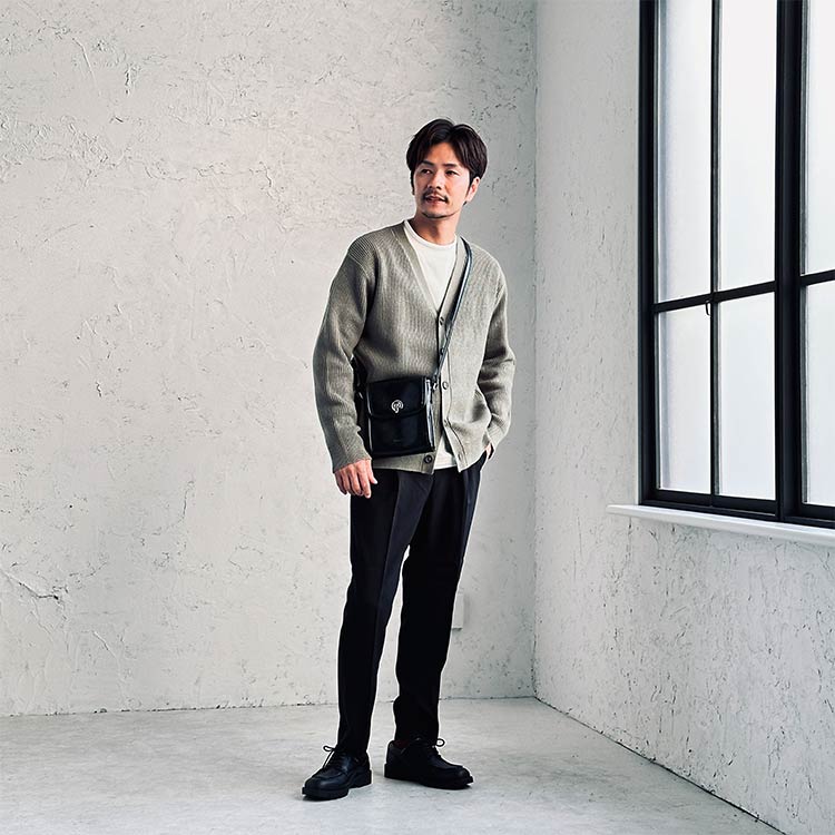 ミニショルダーバッグを使ったメンズコーデ