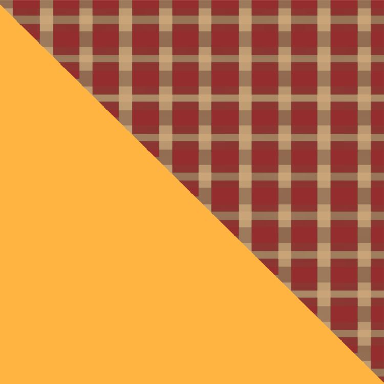 オレンジ×柄の組み合わせ