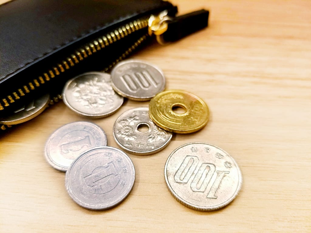 財布と硬貨