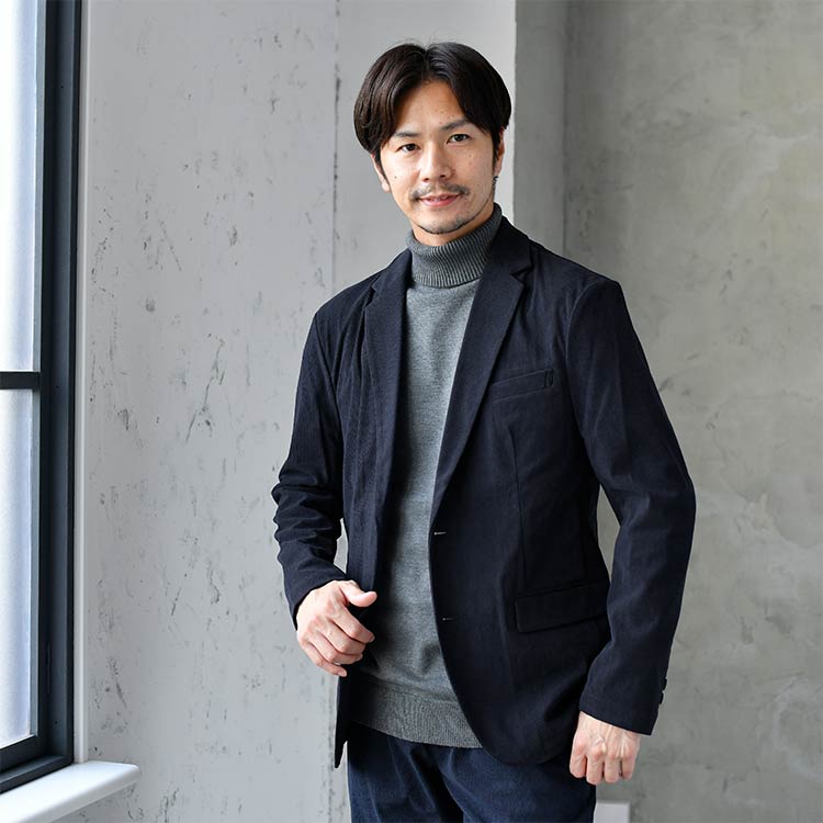 大人のコーデュロイジャケット