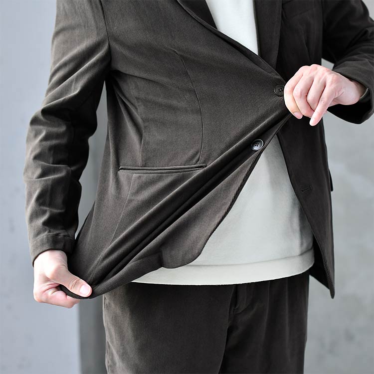 ストレスのない軽い仕立て