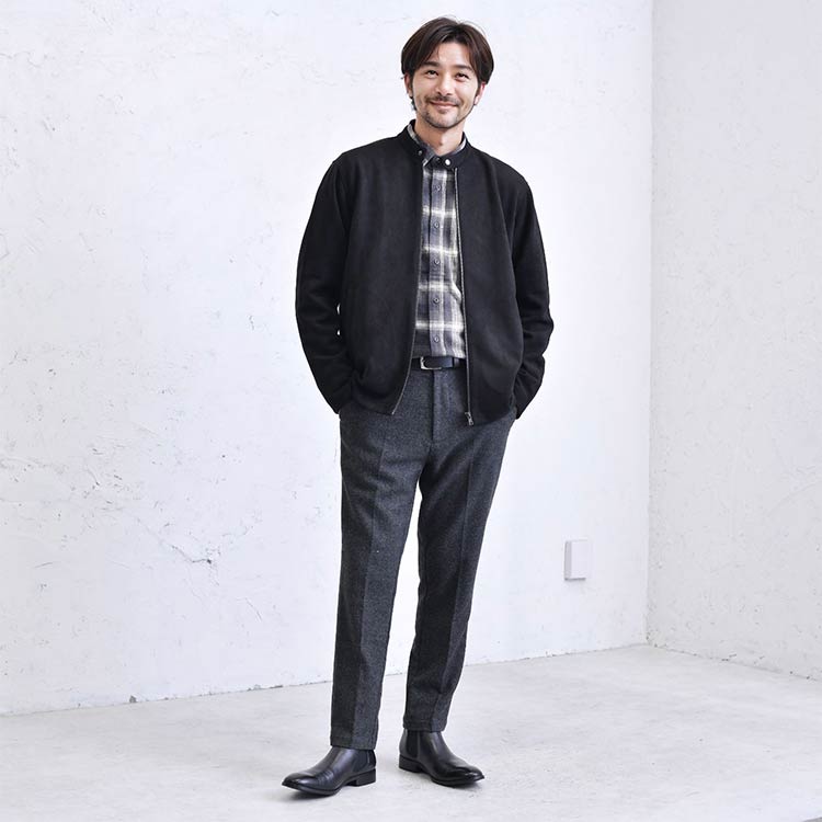 40代メンズにおすすめの柄シャツコーデ例