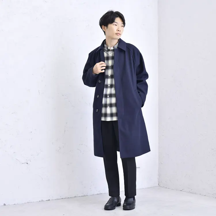 1930〜40s ユーロヴィンテージ　麻　ステンカラーコート 60/40クロス Sorona®Dupont 中綿 ステンカラーコート【送料無料