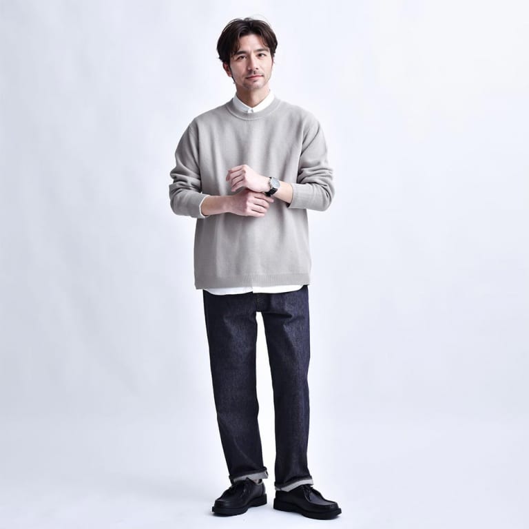 きちんと感をプラスしたカジュアルコーデ！
