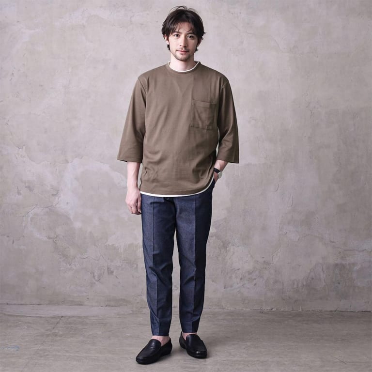 レイヤードTシャツでコーデを格上げ