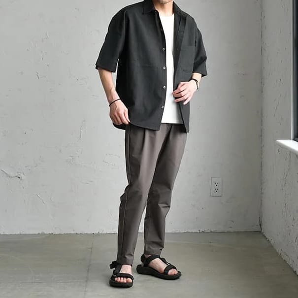 メンズにおすすめのスポーツサンダルコーデ