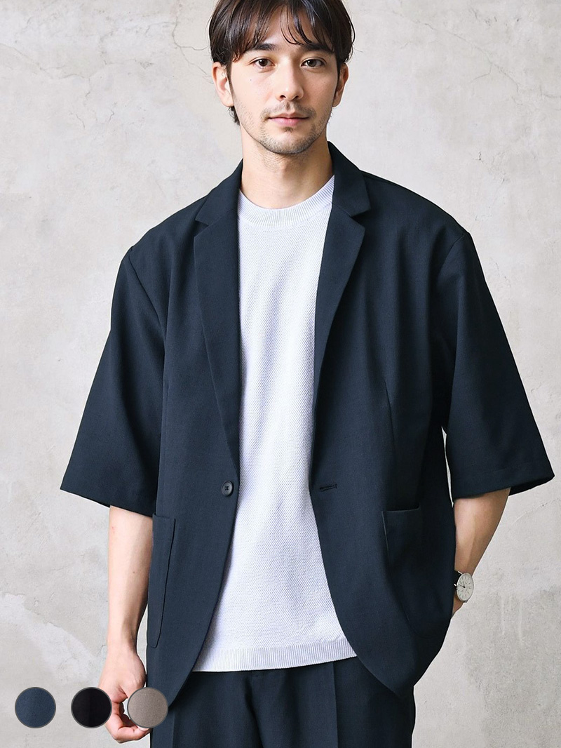 夏用テーラードジャケット