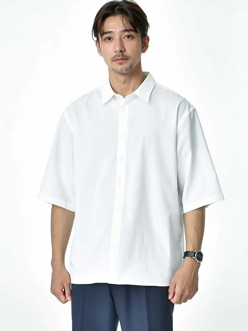 コムサイズム 白 半袖シャツ2枚セット120 