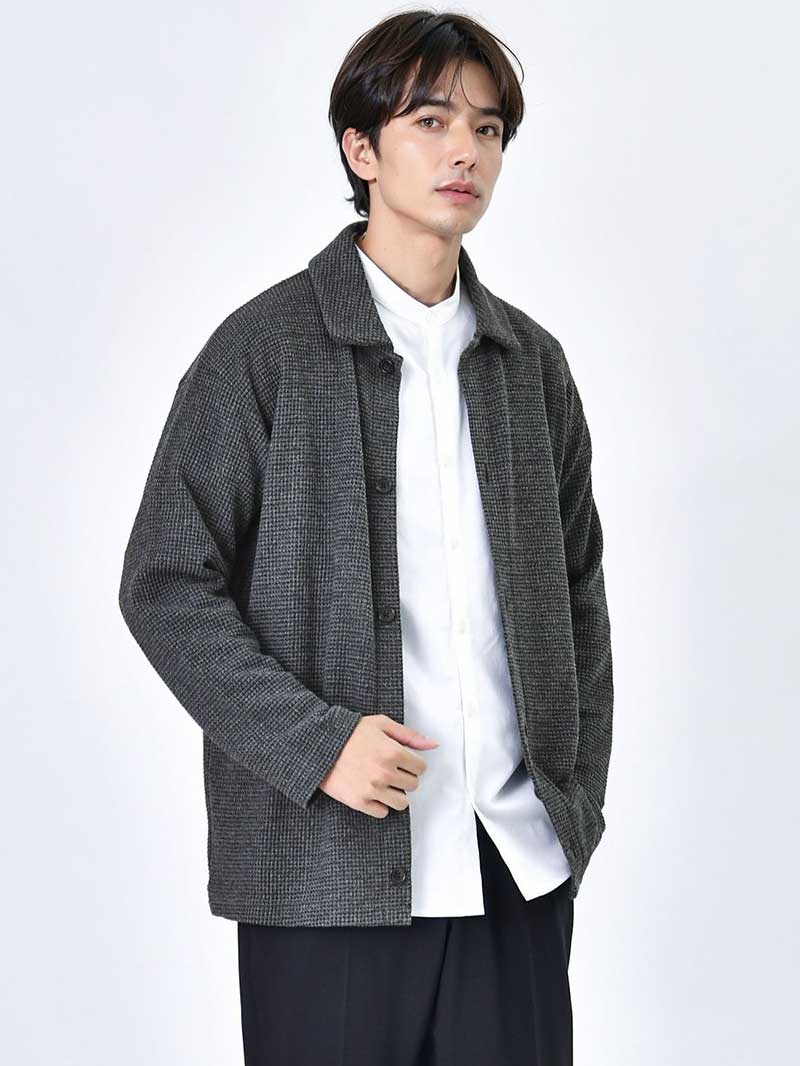 グレー スラックス メンズ