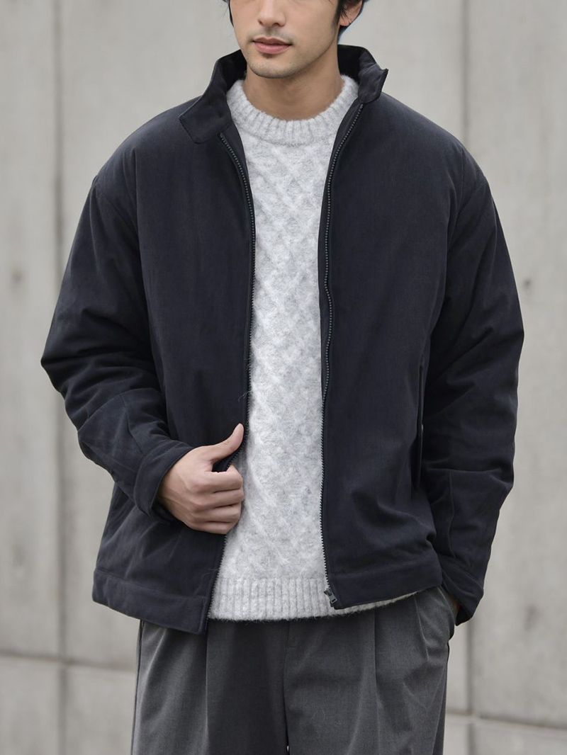 コーデュロイ ジップアップジャケット