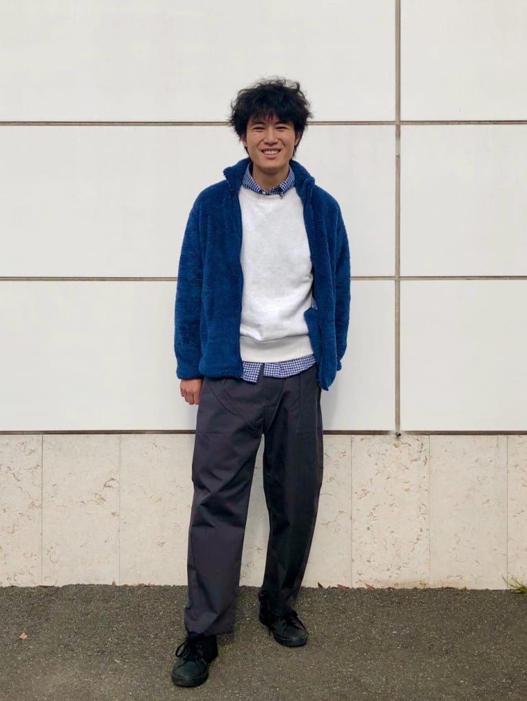 フリースで作るメンズコーデ