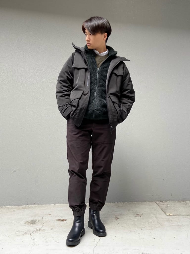 フリースで作るメンズコーデ