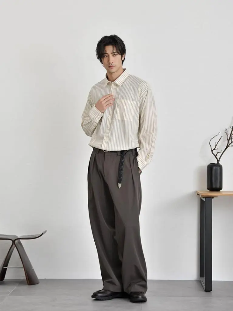 ダサいとは言わせないストライプシャツのメンズコーディネート術