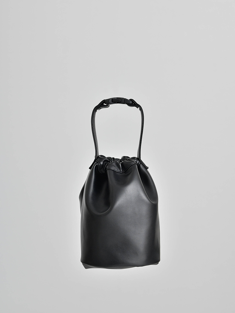 シンセティックレザーミニショルダーバッグ