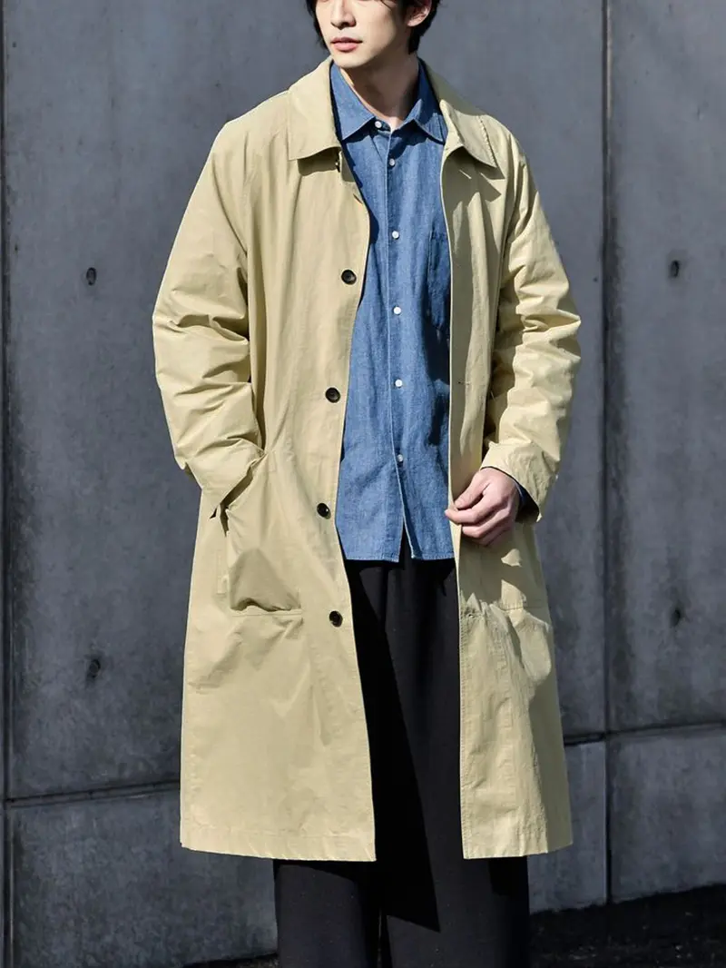 メンズ 高級 春服 定番 スプリングコート イギリス風 オフィス テーラードジャケット　通勤 お兄系 紳士服 通学 亜麻 ダークブルー XL