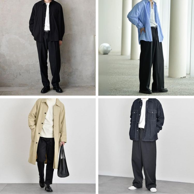 黒パンツを使ったオシャレなメンズコーデ