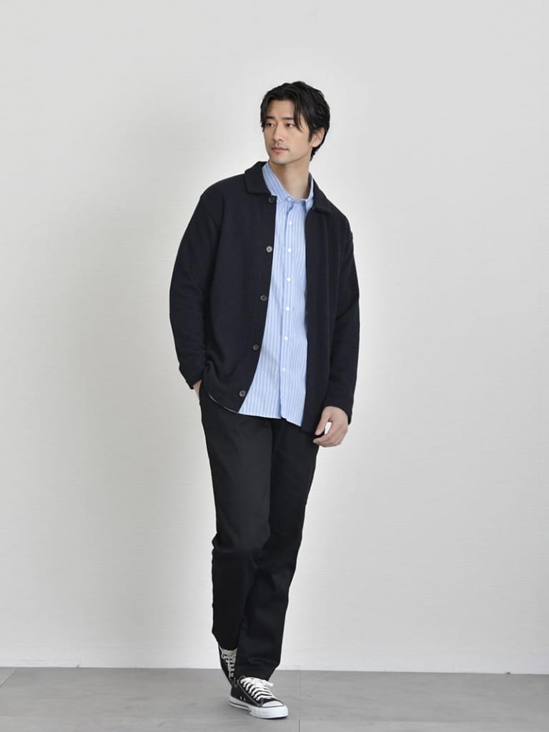 快適さのある水色コーデ