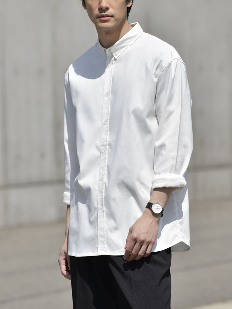 ドレスライクボタンダウンシャツ