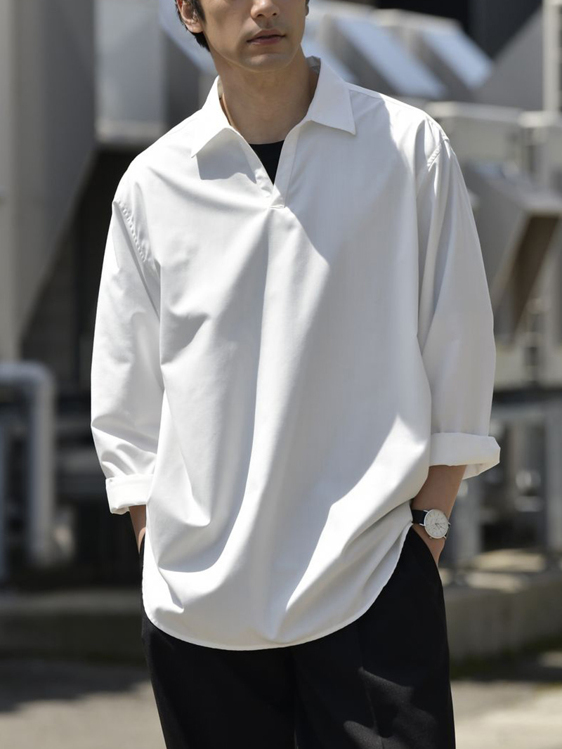 プルオーバードレスシャツ