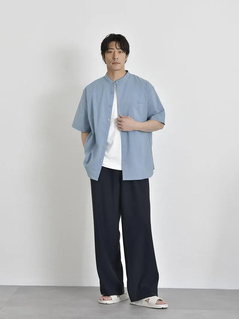 シャツ を 羽織る