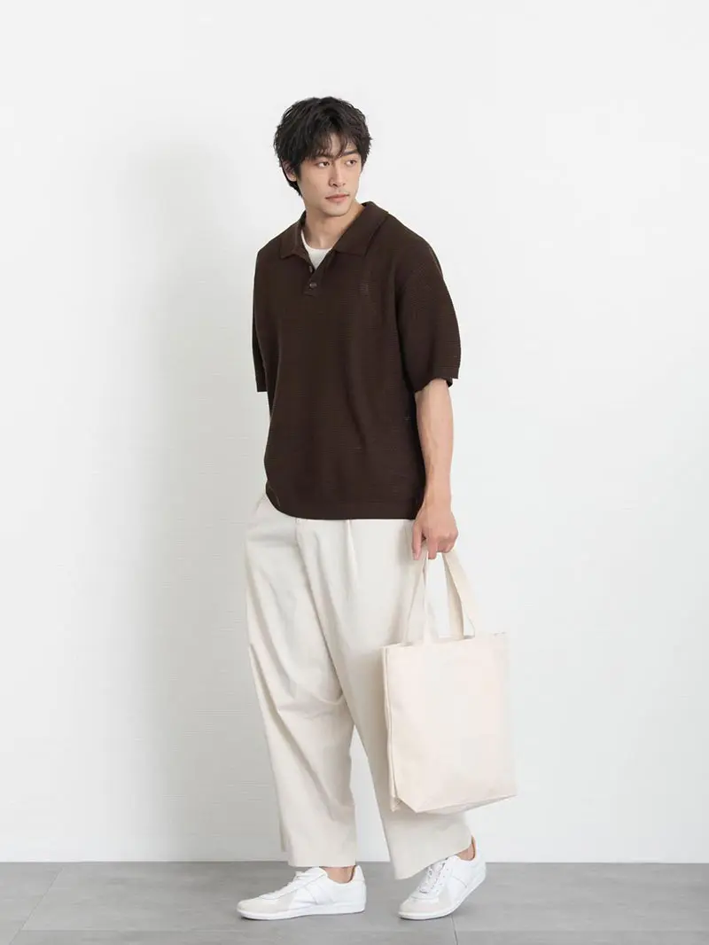白い パンツ メンズ