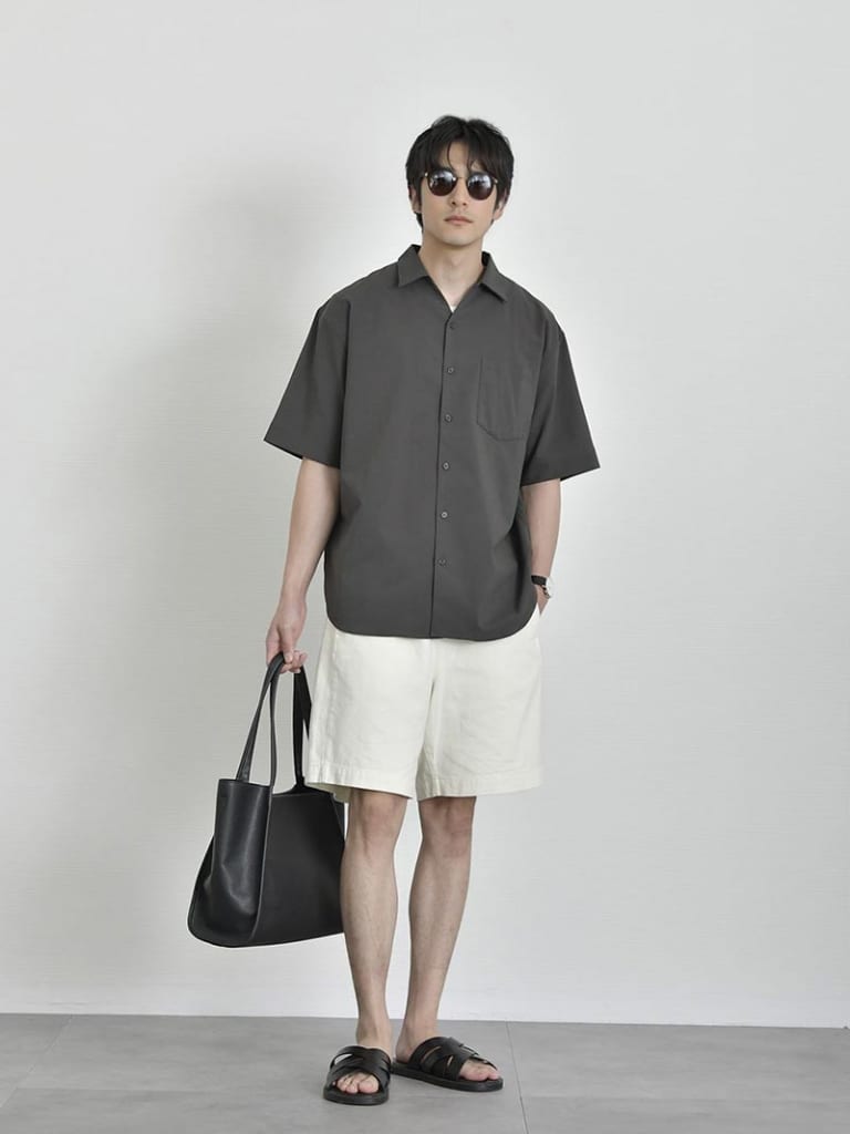 休日におすすめのシャツコーデ