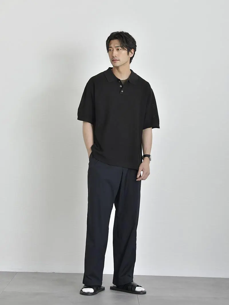 ポロシャツ メンズ メンズファッション 半袖 無地 吸汗速乾 接触冷感 Tシャツ メンズ 半袖 ポロシャツ 襟付き 無地 薄手 ポリエステル 韓国