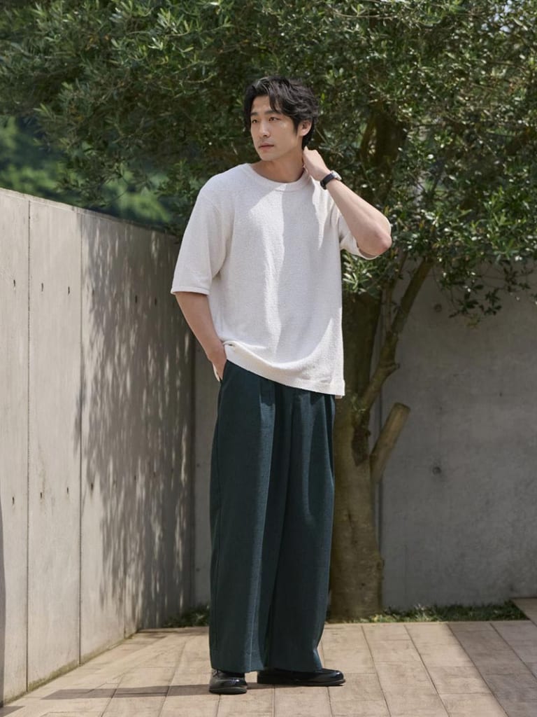 おしゃれで華やかな50代メンズデートコーデ