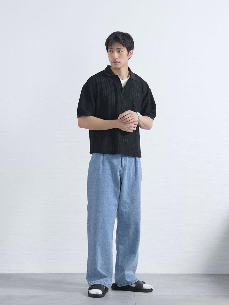 靴下ありにも合わせられるサンダルコーデ