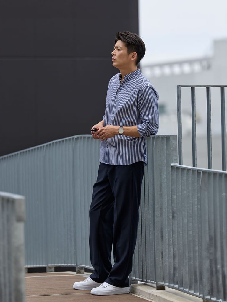 20代メンズ向けのストレートパンツコーデ