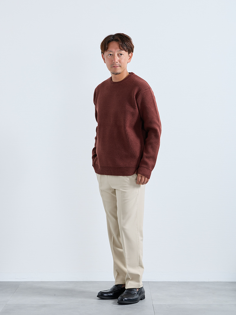 テラコッタ×ベージュの秋カラーコーデ