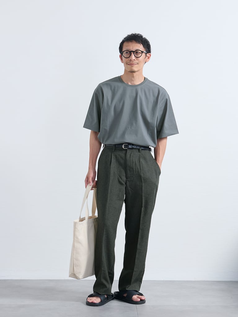 シンプルなタックインスタイル