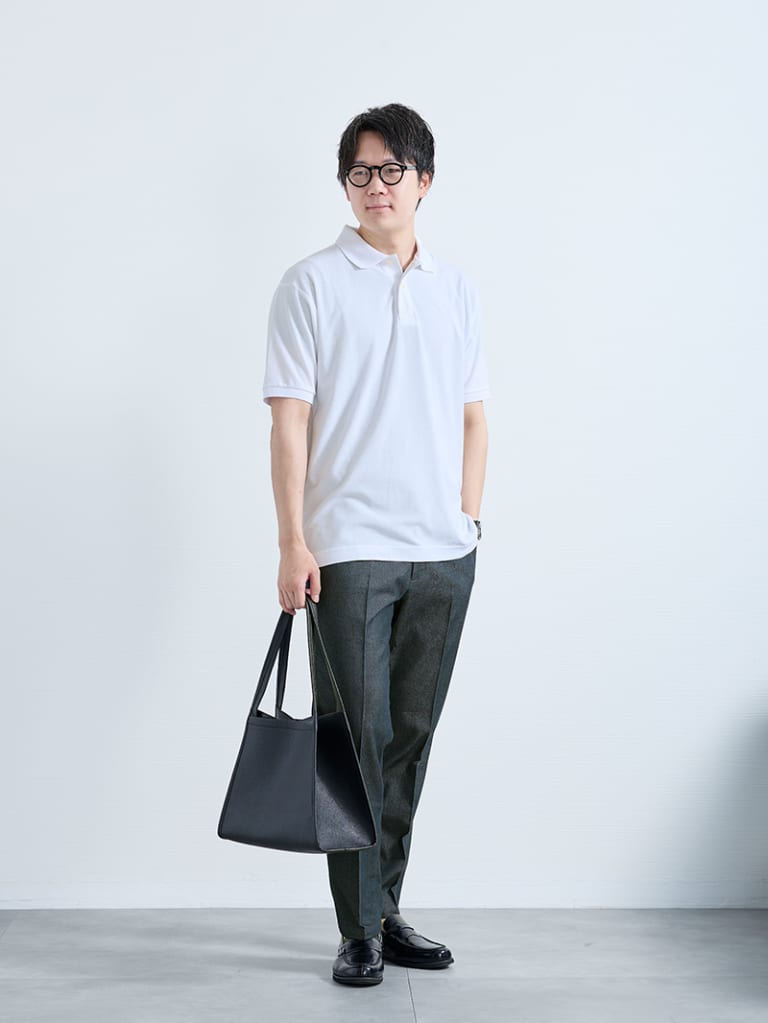 ラフすぎず、信頼感のあるオフィスコーデ